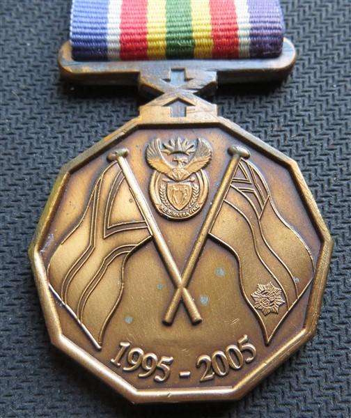 1995-2005 SAPS 10 Year Medal #43000