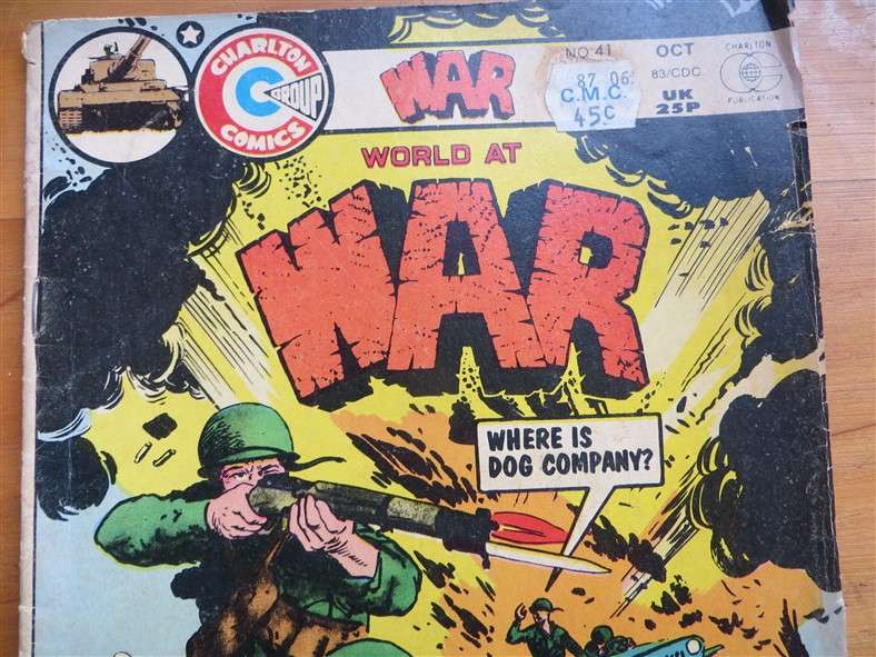 3 x Charlton Comics - WAR Low Number Comics