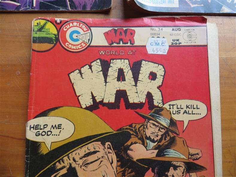 3 x Charlton Comics - WAR Low Number Comics
