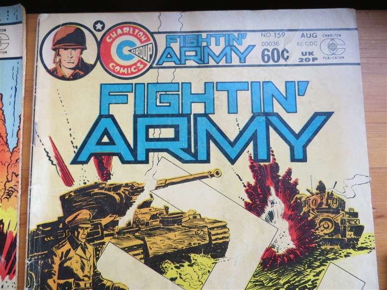 5 x Charlton Comics - Fightin Army / 5 / Marines Comics