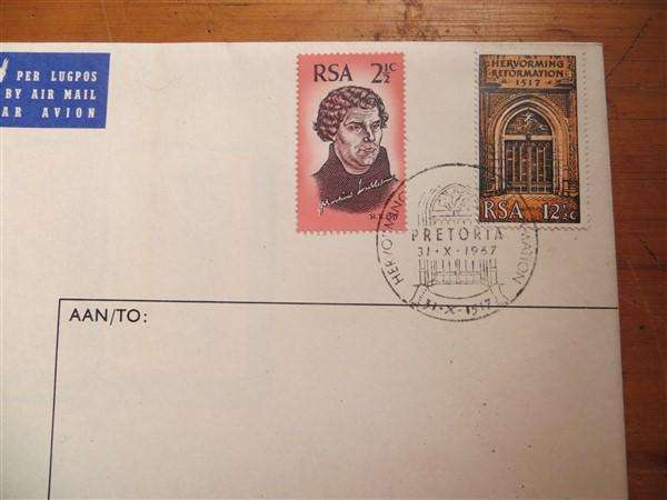 2 x RSA Covers No.6 - Addressed & Unaddressed - See Error on Airmail Tag