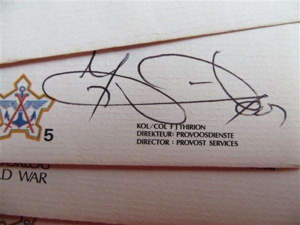 12 z SADF Signed RSA Covers - SADF Regiemnts + Photo Cards etc..