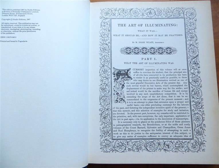The Art of Illuminating as Practised in Europe from the Earliest Times - Hardcover