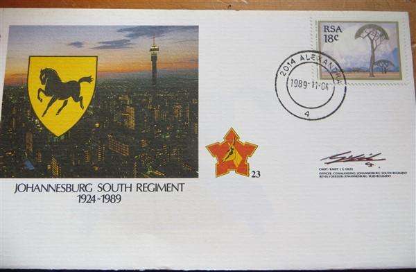 12 z SADF Signed RSA Covers - SADF Regiemnts + Photo Cards etc..