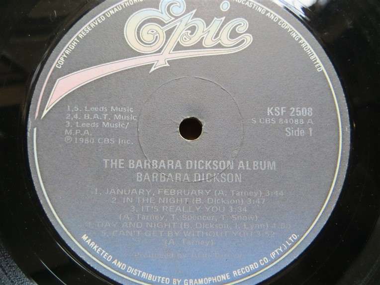 The Barbara Dickson Album - Vintage Vinyl LP - VG