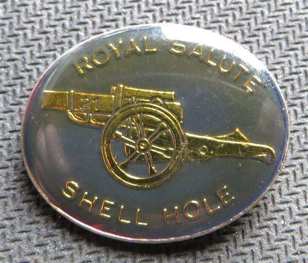 Royal Salute - Artillery - Shell Hole Badge