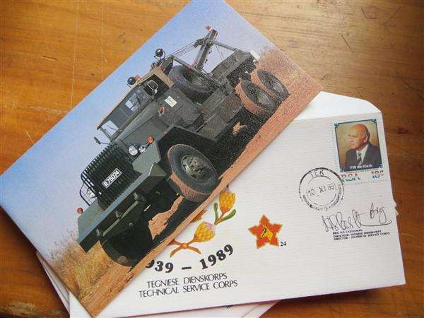 12 z SADF Signed RSA Covers - SADF Regiemnts + Photo Cards etc..