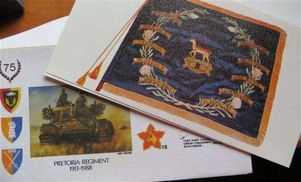 12 z SADF Signed RSA Covers - SADF Regiemnts + Photo Cards etc..