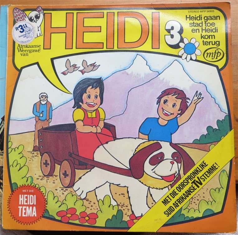 Heidi 3 - Afrikaans  - Vintage Vinyl LP - VG