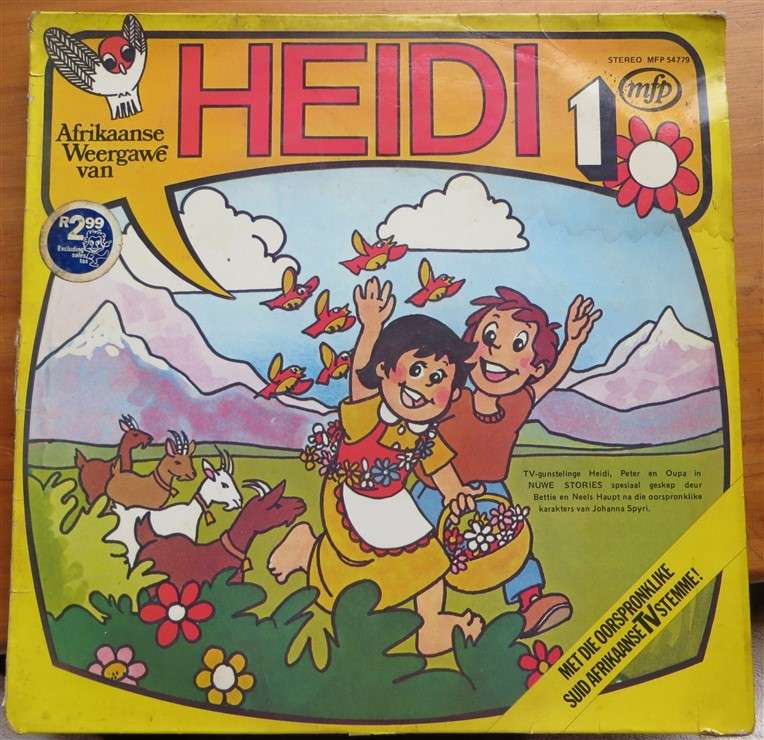 Heidi 1 - Afrikaans  - Vintage Vinyl LP - VG