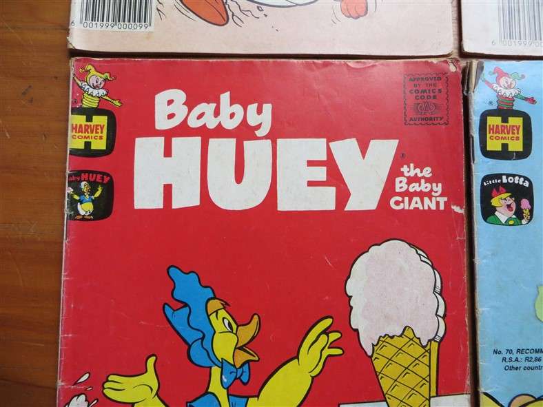 4 x Vintage Little Lotta + Baby Huey Comics Lot - Low Numbers - 1 Bid for All