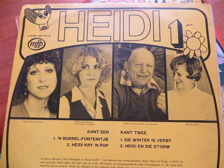 Heidi 1 - Afrikaans  - Vintage Vinyl LP - VG