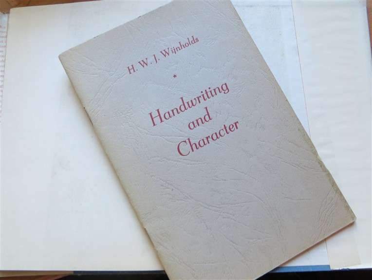 Handwriting & Character - H.W.J Wijnholds - Hardcover + Supplement