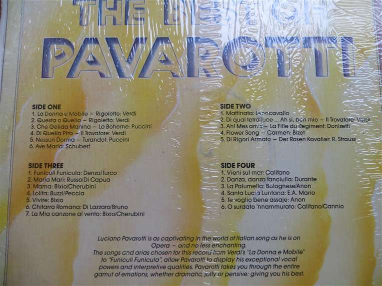 The Best of Pavarotti  - Vintage Vinyl LP - VG