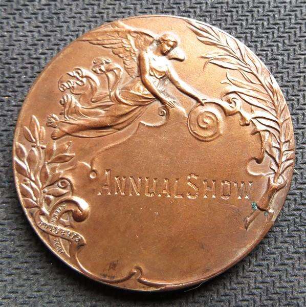 Large G & D Horticultural Society Annual Show Medal  - 1c coin not included