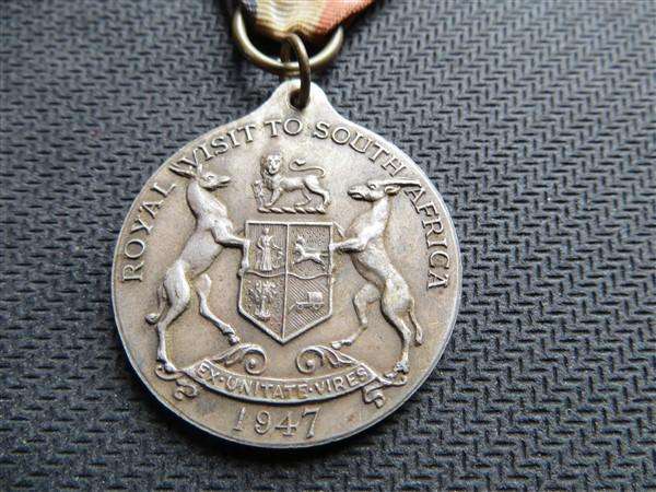 1947 Royal Visit to SA Silver Medallion