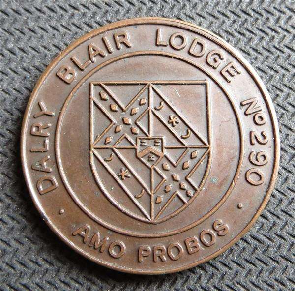They Received Every Man a Penny Masonic Medallion - Dalry Blair Lodge No.290