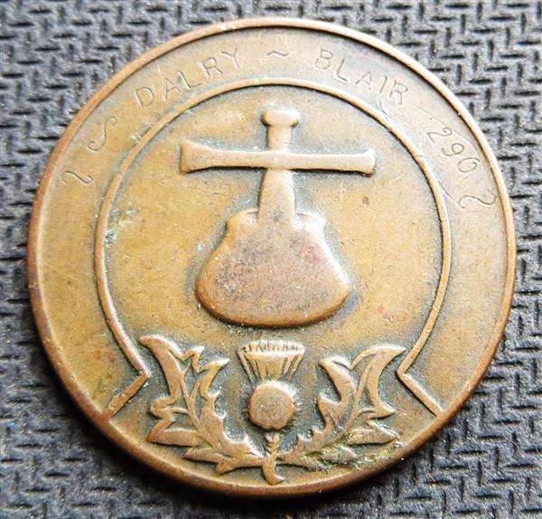 They Received Every Man a Penny Masonic Medallion - Dalry Blair Lodge No.290