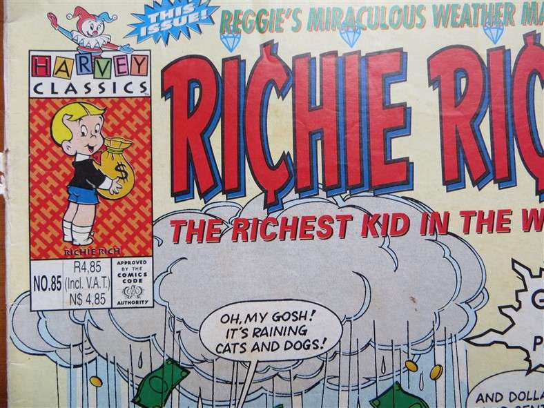 2 x Vintage Richie Rich Comics Lot - 1 Bid for All