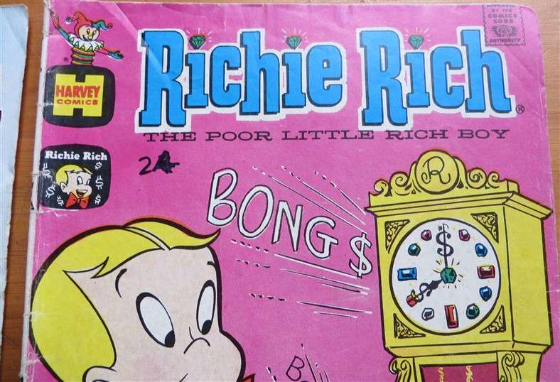 2 x Vintage Richie Rich Comics Lot - 1 Bid for All
