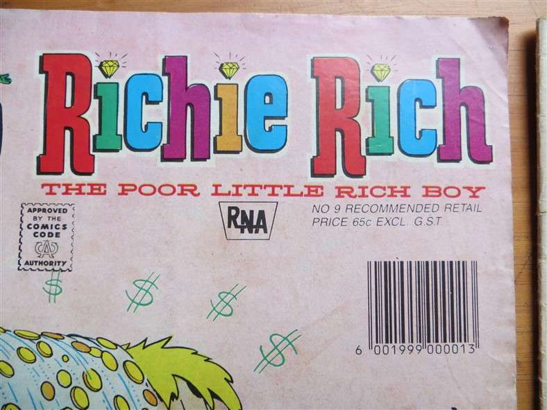 2 x Vintage Richie Rich Comics Lot - 1 Bid for All