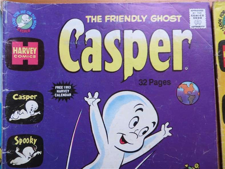 3 x Vintage Casper Comics Lot - 1 Bid for All