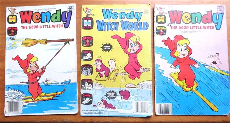 3 x Vintage Wendy Comics Lot - 1 Bid for All