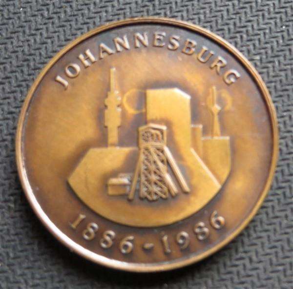 1886 - 1986 Johannesburg Centenary Medallion