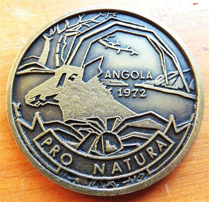 1972 Angola Pro Natura Medallion - Large 58mm