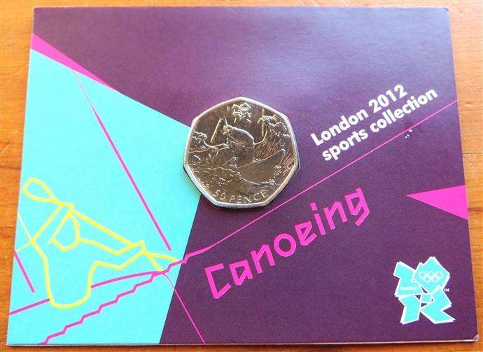 Royal Mint 2012 London Sports Collection 50p - Canoeing