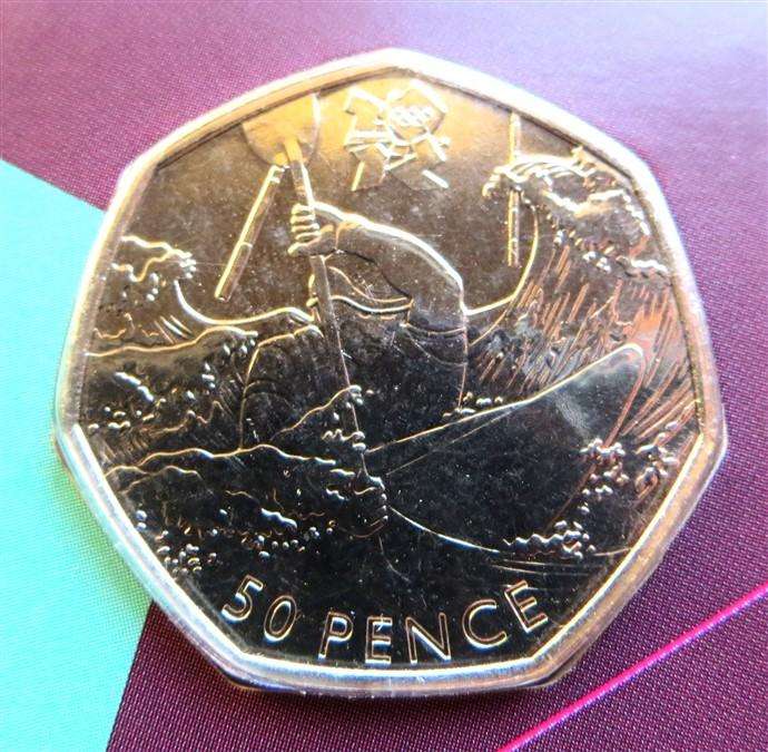 Royal Mint 2012 London Sports Collection 50p - Canoeing