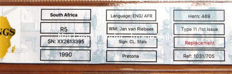 Stals Replacement Note - Graded VF35