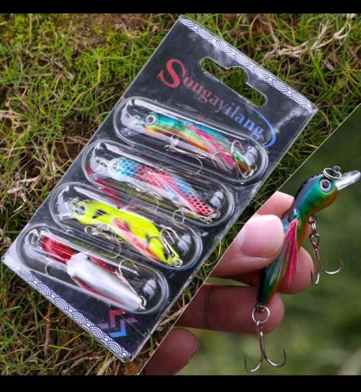 4pc Floating fishing bait