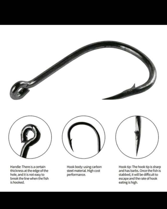 100pc FISHING HOOKS