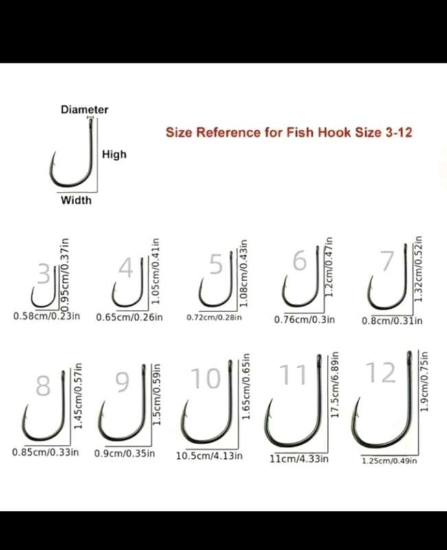 100pc FISHING HOOKS