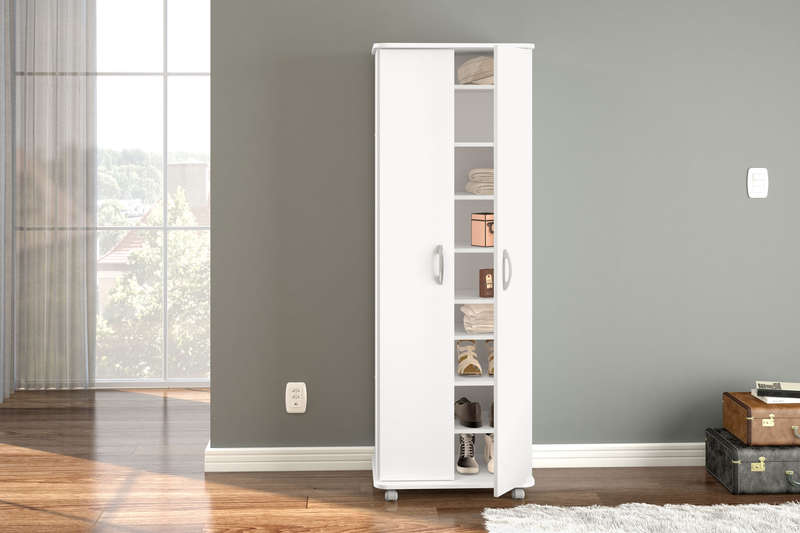 Multi-Functional White Cabinet