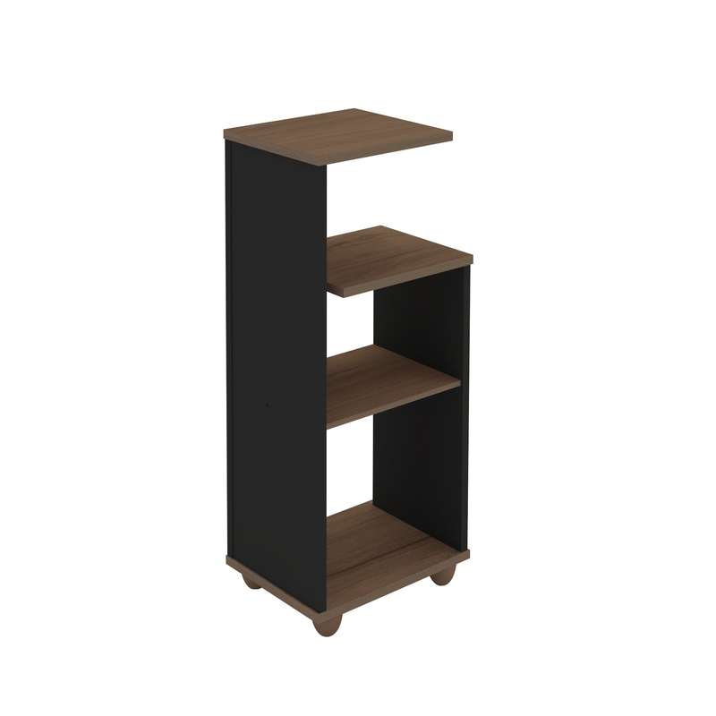 Bis End Table Walnut Black