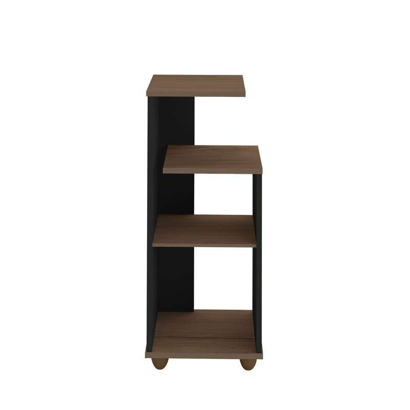 Bis End Table Walnut Black