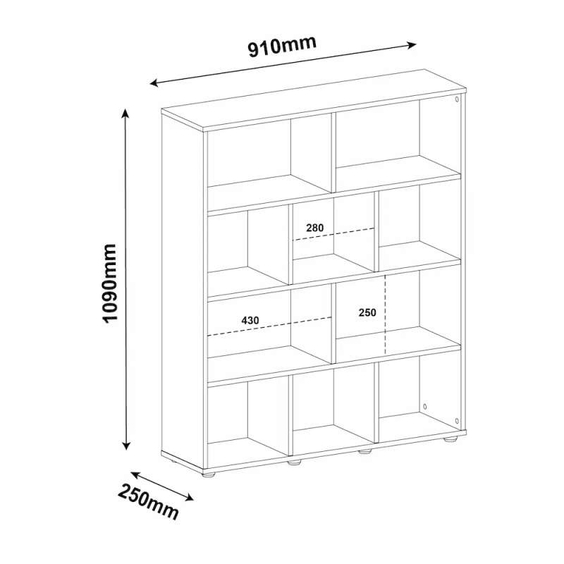 Book Bookcase Light Oak