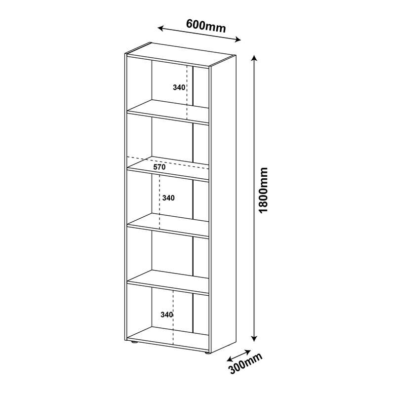 Multy Bookcase Black