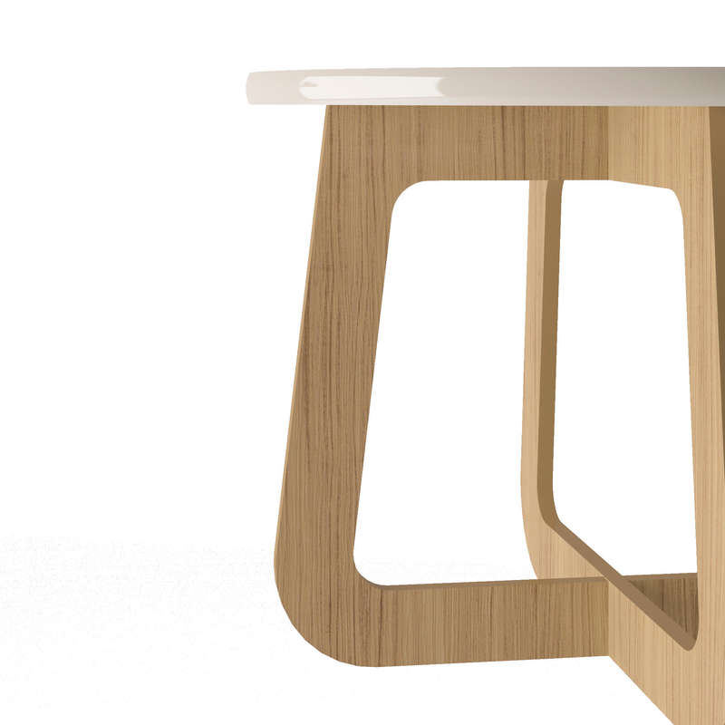 Jasmin Coffee Table Oak Off White