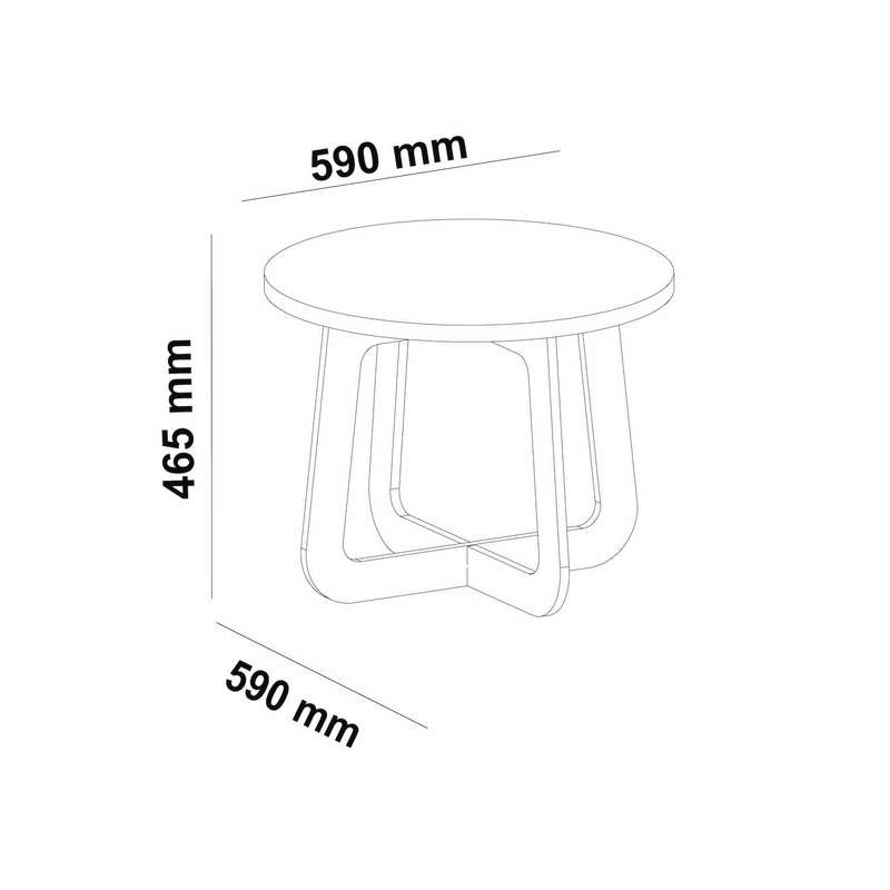 Jasmin Coffee Table Oak Off White