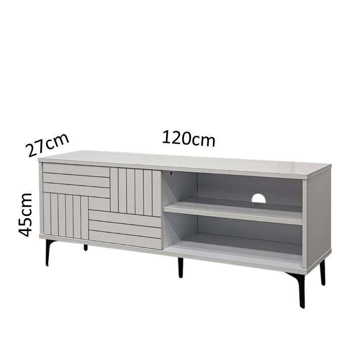 Leandra TV Stand White 120cm