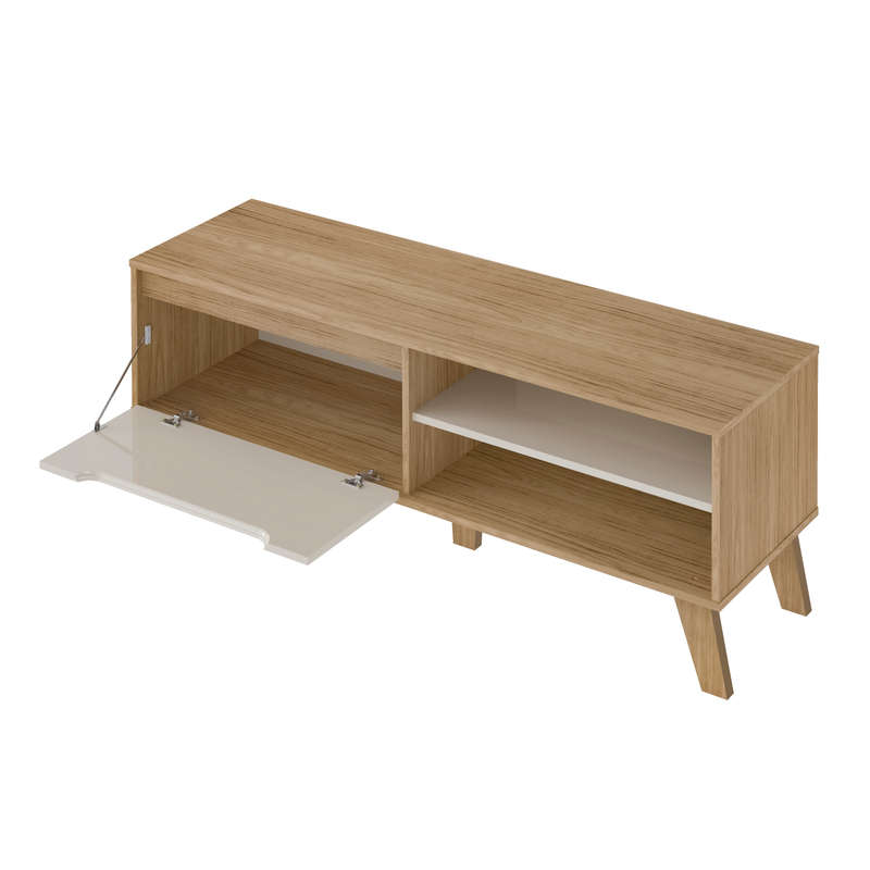 Lotus TV Stand Oak Off White