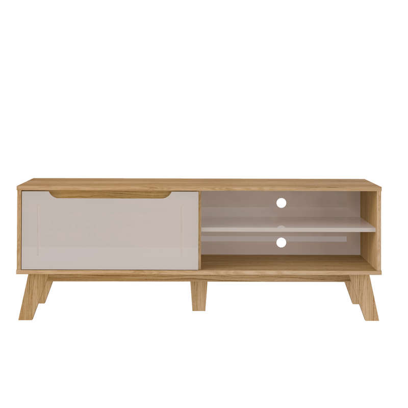 Lotus TV Stand Oak Off White