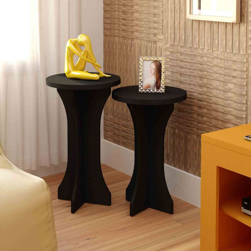 Luck End Tables Black