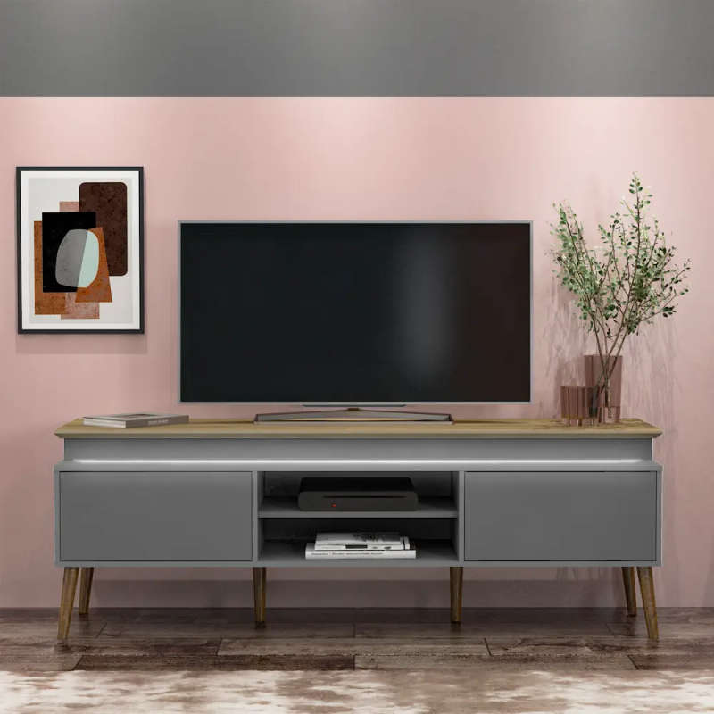 Lumina TV Stand Oak Graphite