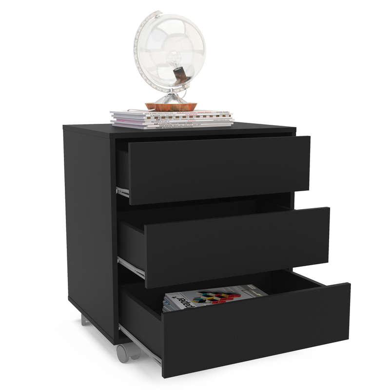 Maua 3 Drawer Cabinet Black