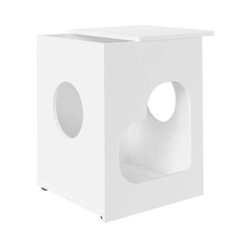 Pet Side Table White