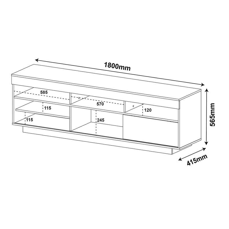 TV Unit Treviso Black